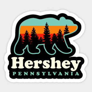 Hershey Pennsylvania Vacation Hiking Camping Bear Sticker